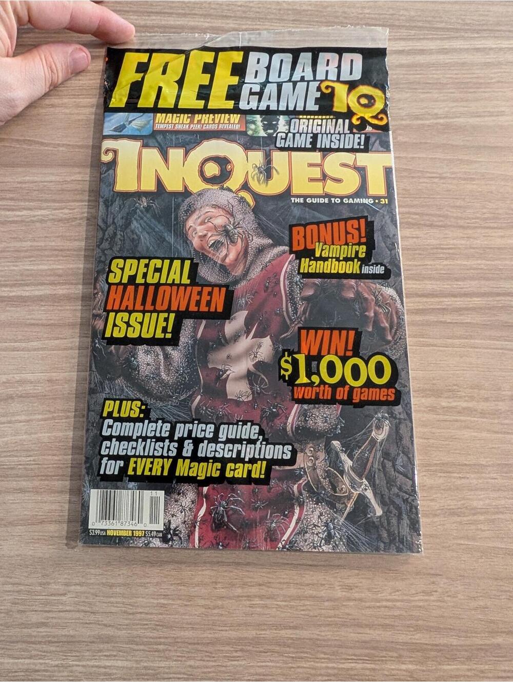 InQuest Magazine Special Halloween Issue with Free Board Game
